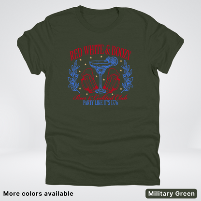 Red White And Boozy 4th Of July T-Shirt