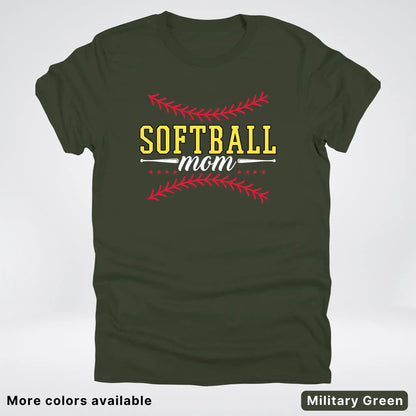 Softball Mom - White Design - T-Shirt