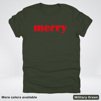 Merry - Red Design - T-Shirt