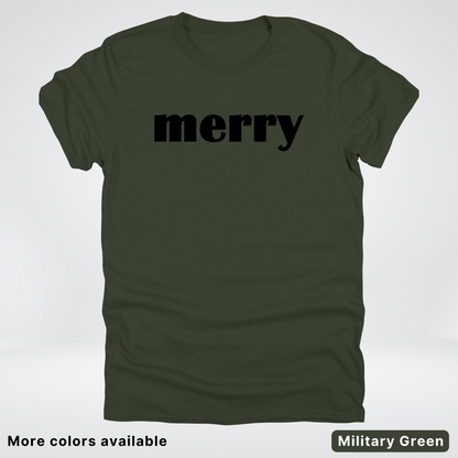 Merry - Black Design - T-Shirt