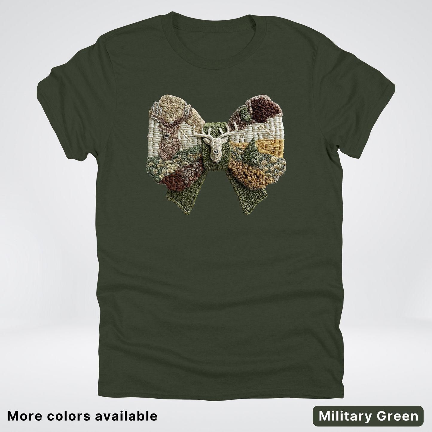 Rocking Horse Holiday Bow – Hook Yard Faux Look - T-Shirt