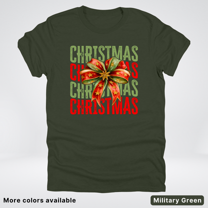 Christmas Star Bow - T-Shirt