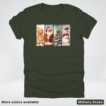 Vintage Christmas Quartet - T-Shirt