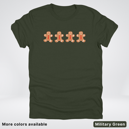 4 Gingerbread Men - T-Shirt