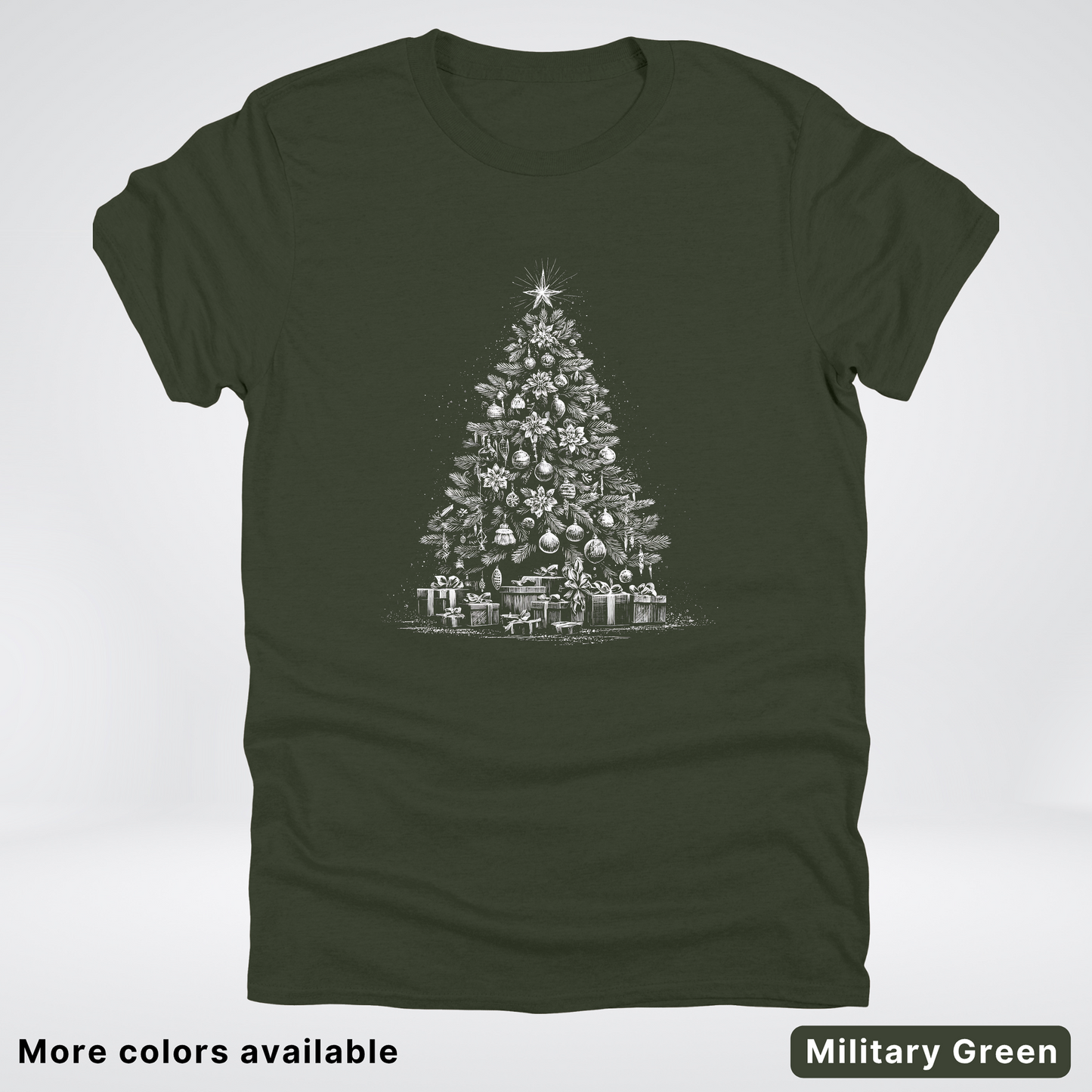 Classic Christmas Tree with Gifts - T-Shirt