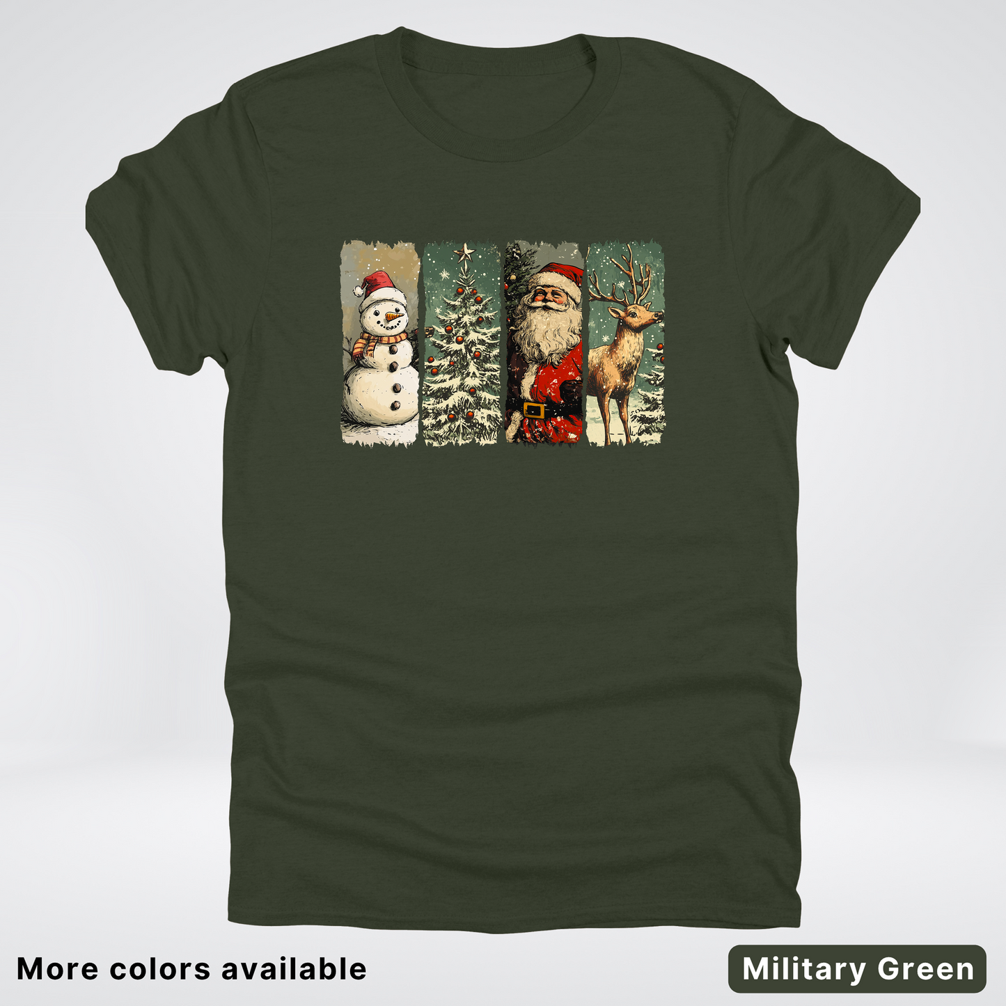 Classic Christmas Strip Art - T-Shirt