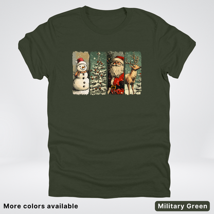 Classic Christmas Strip Art - T-Shirt