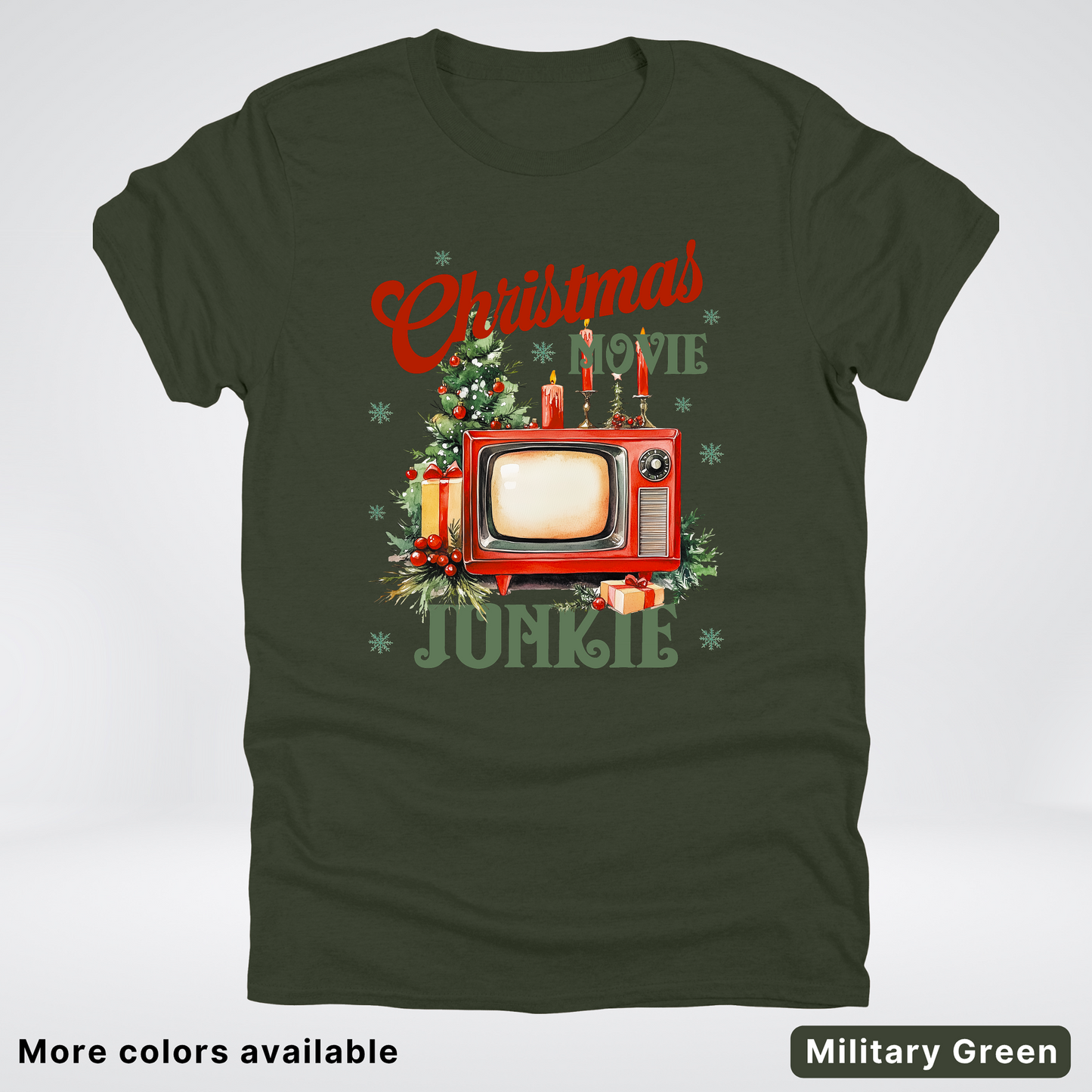 Vintage Christmas Movie Lover - T-Shirt