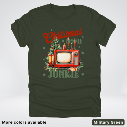 Vintage Christmas Movie Lover - T-Shirt
