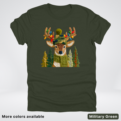 Ornament Antler Reindeer Hook Yard Faux - T-Shirt