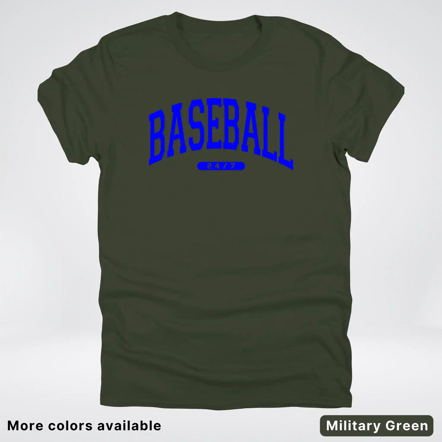 Baseball 24/7 – Blue Design - T-Shirt