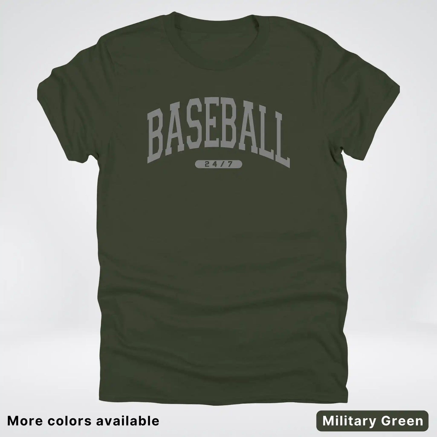Baseball 24/7 – Gray Design - T-Shirt