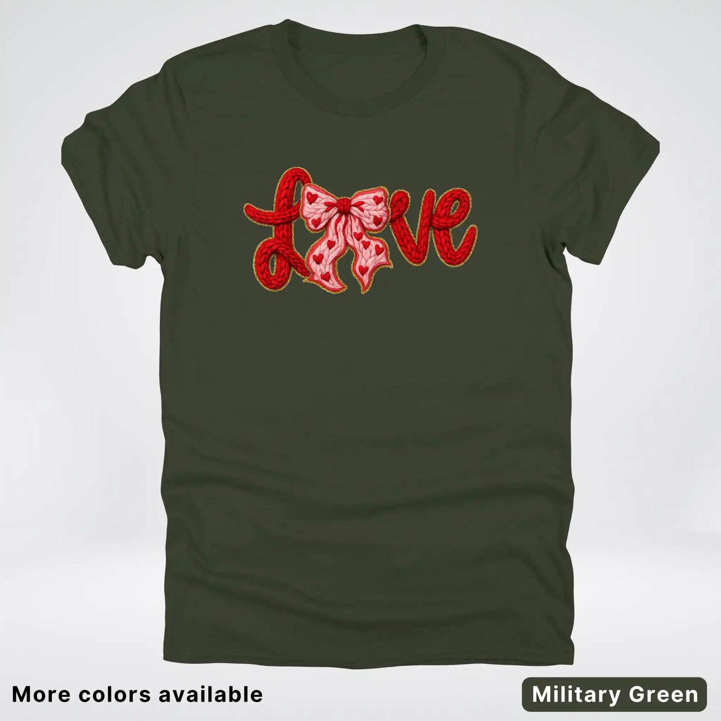 Love Bow Hook Yard Faux - T-Shirt