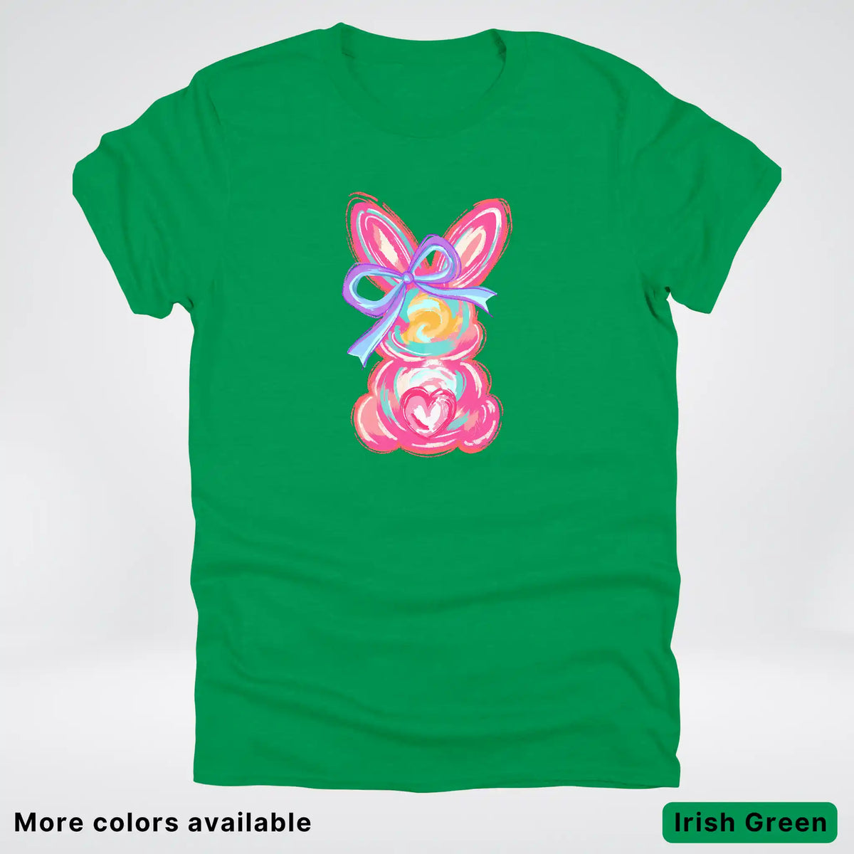 Coquette Easter Bunny – Pastel Bow Bunny Spring Graphic - T-Shirt