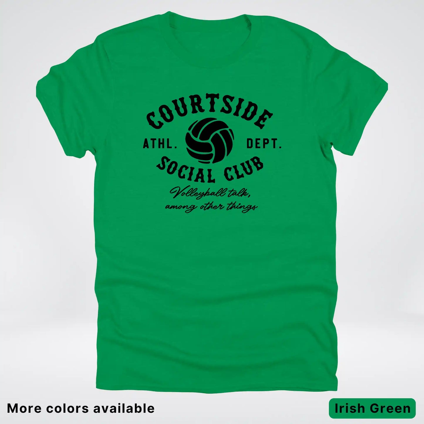 Courtside Social Club – Black Design – Volleyball - T-Shirt