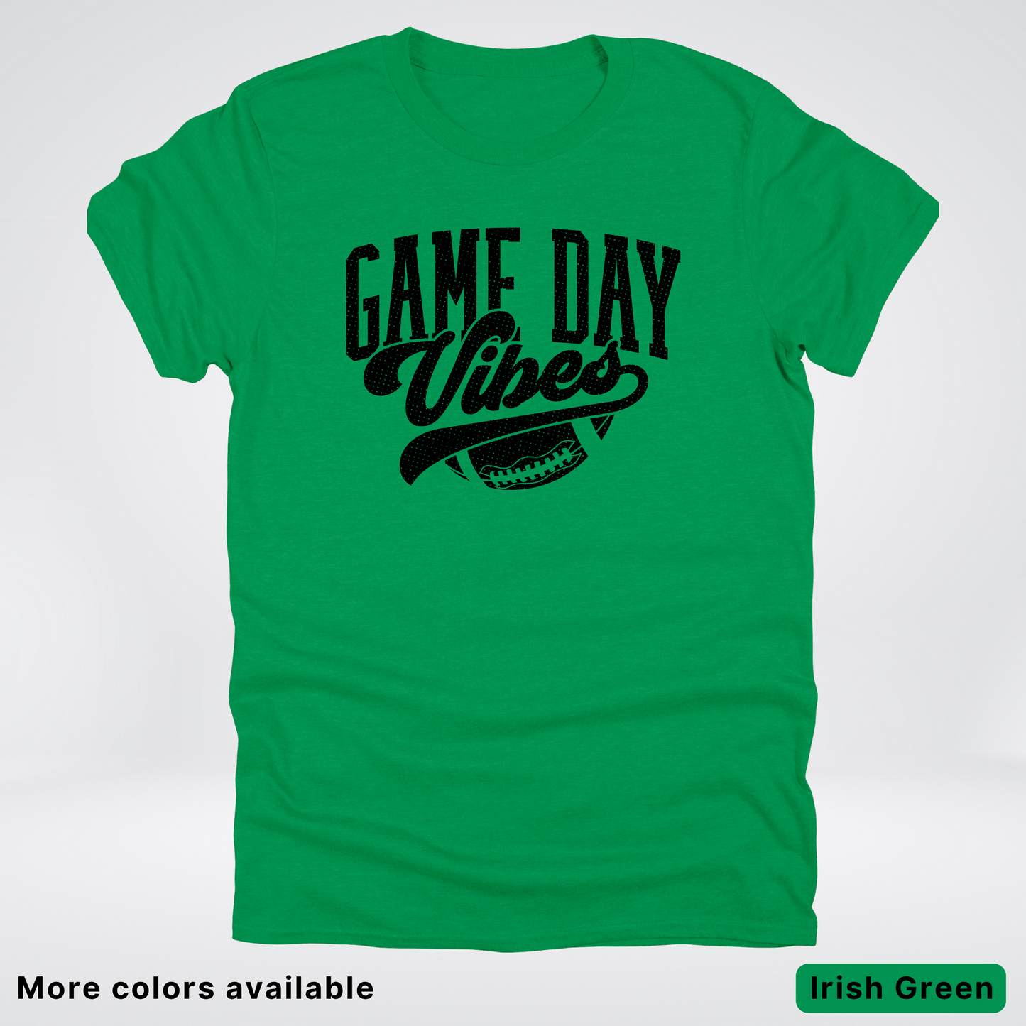 Game Day Vibes - Black Design 2 - Football T-Shirt