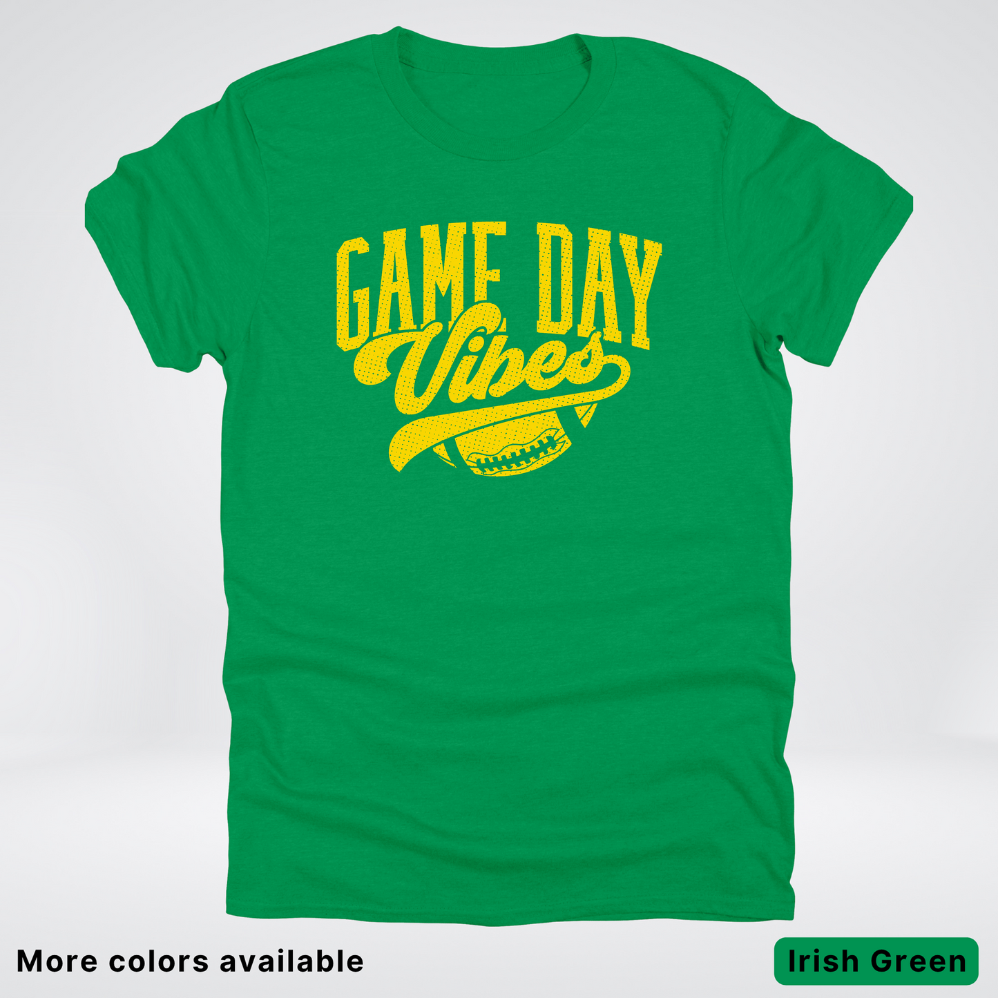 Game Day Vibes - Gold Design - Football T-Shirt
