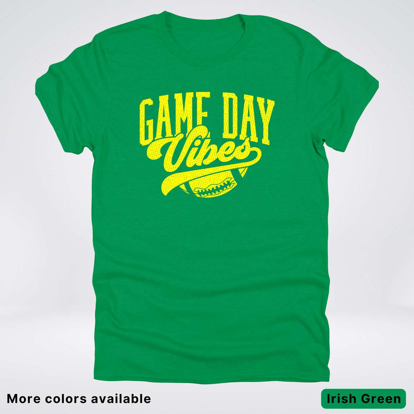 Game Day Vibes - Yellow Design - Football T-Shirt