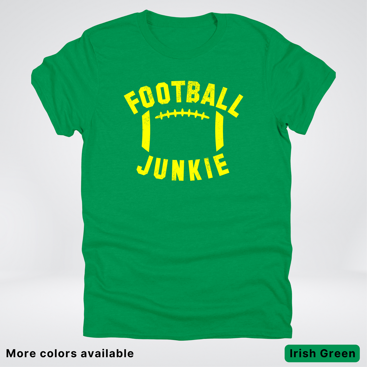 Football Junkie – Yellow Design - T-Shirt