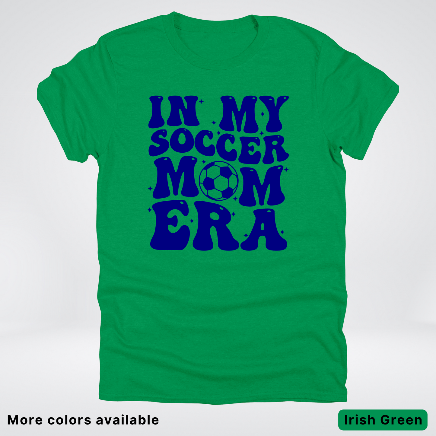 In My Soccer Mom Era – Navy Design - T-Shirt