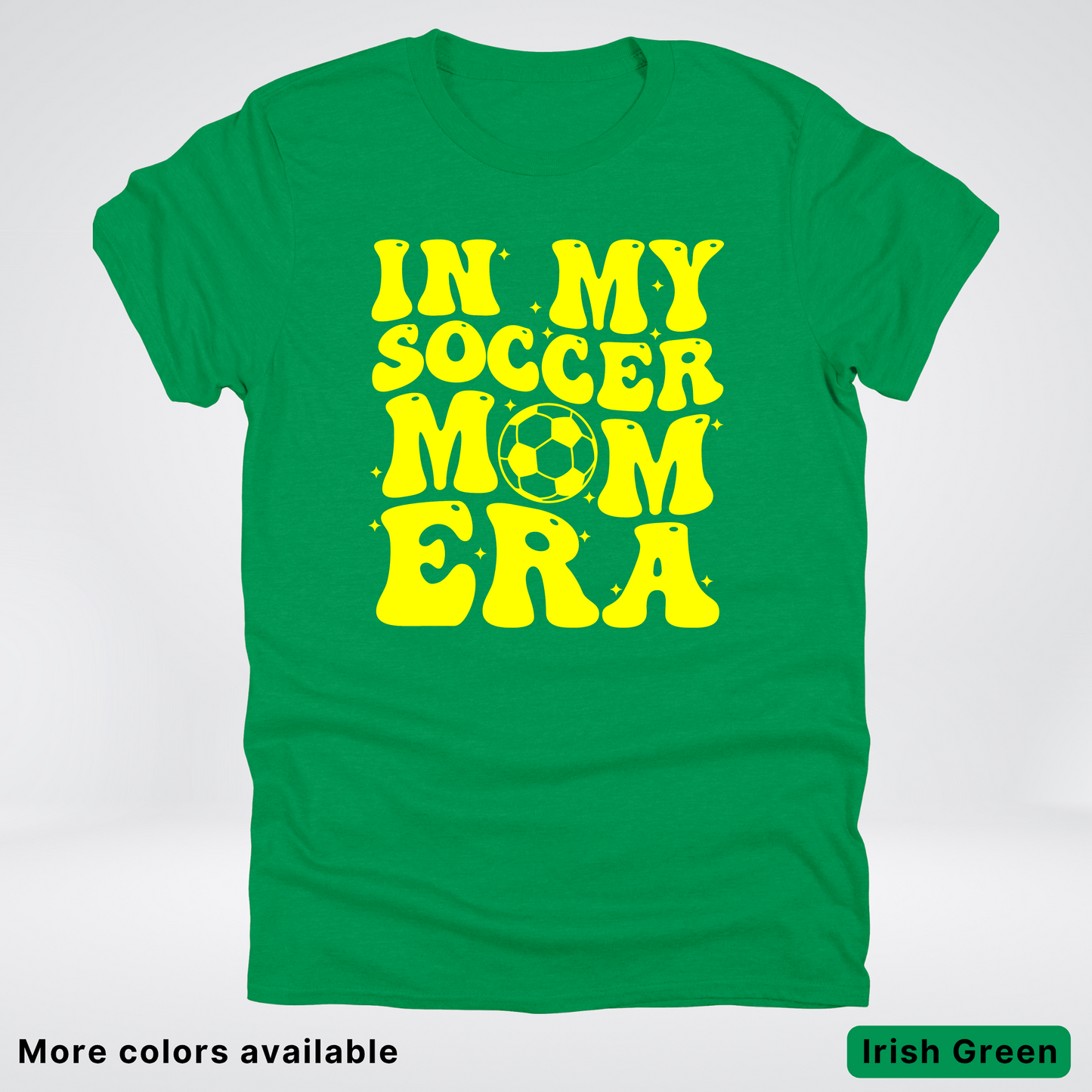 In My Soccer Mom Era – Yellow Design - T-Shirt
