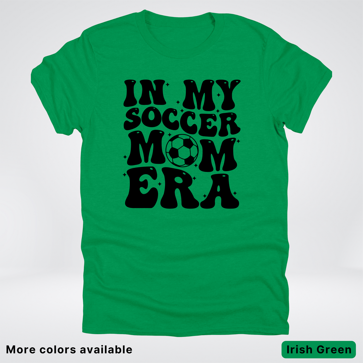 In My Soccer Mom Era – Black Design - T-Shirt