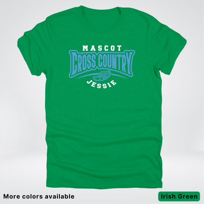 Custom Mascot & Name – Light Blue Design – Cross Country 11 - T-Shirt