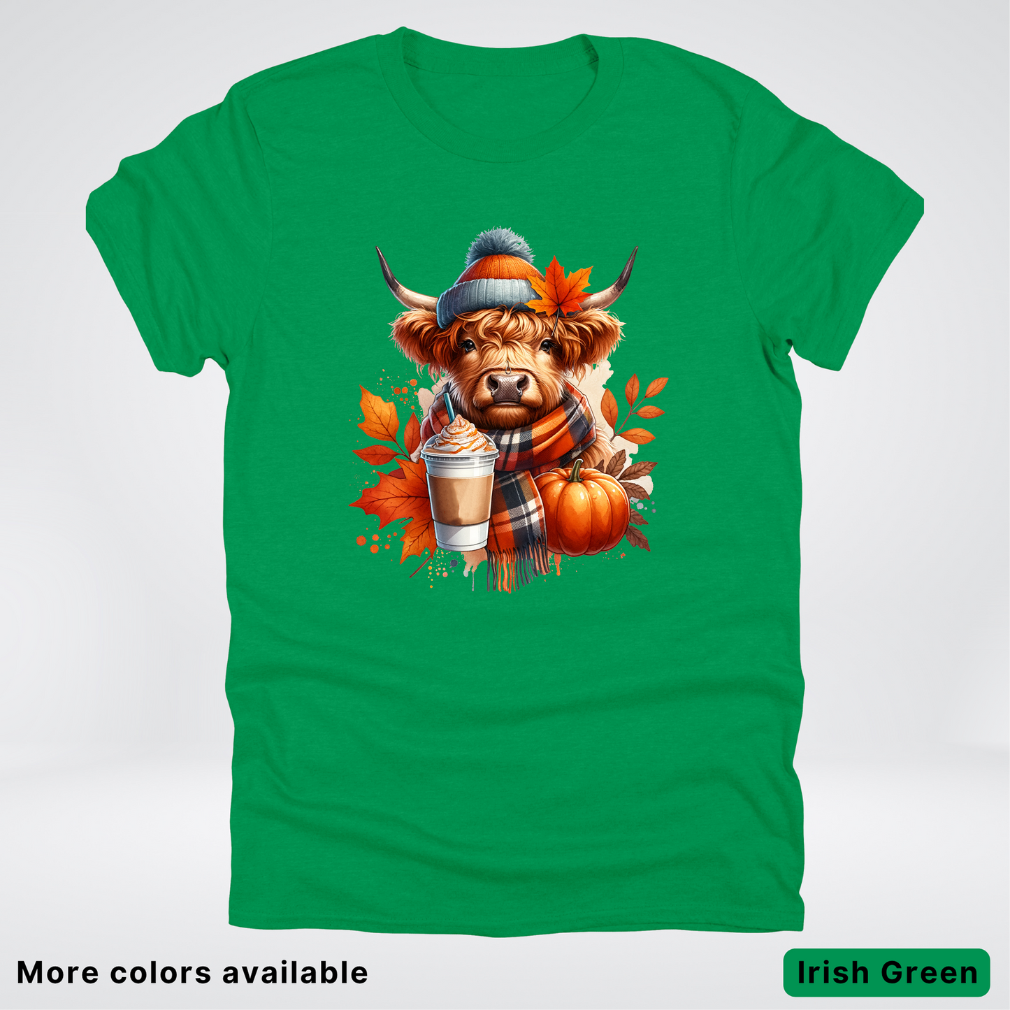 Fall Cow Cold Brew Coffee Pumpkin - T-Shirt