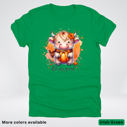 Oh My Gourd Small Cow Calf Pumpkin - T-Shirt