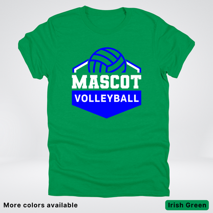 Custom Mascot - Blue - Volleyball Design 63 - T-Shirt