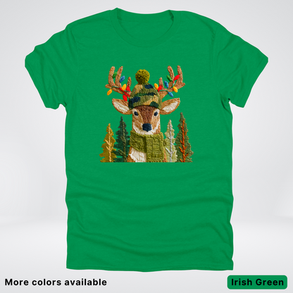 Ornament Antler Reindeer Hook Yard Faux - T-Shirt