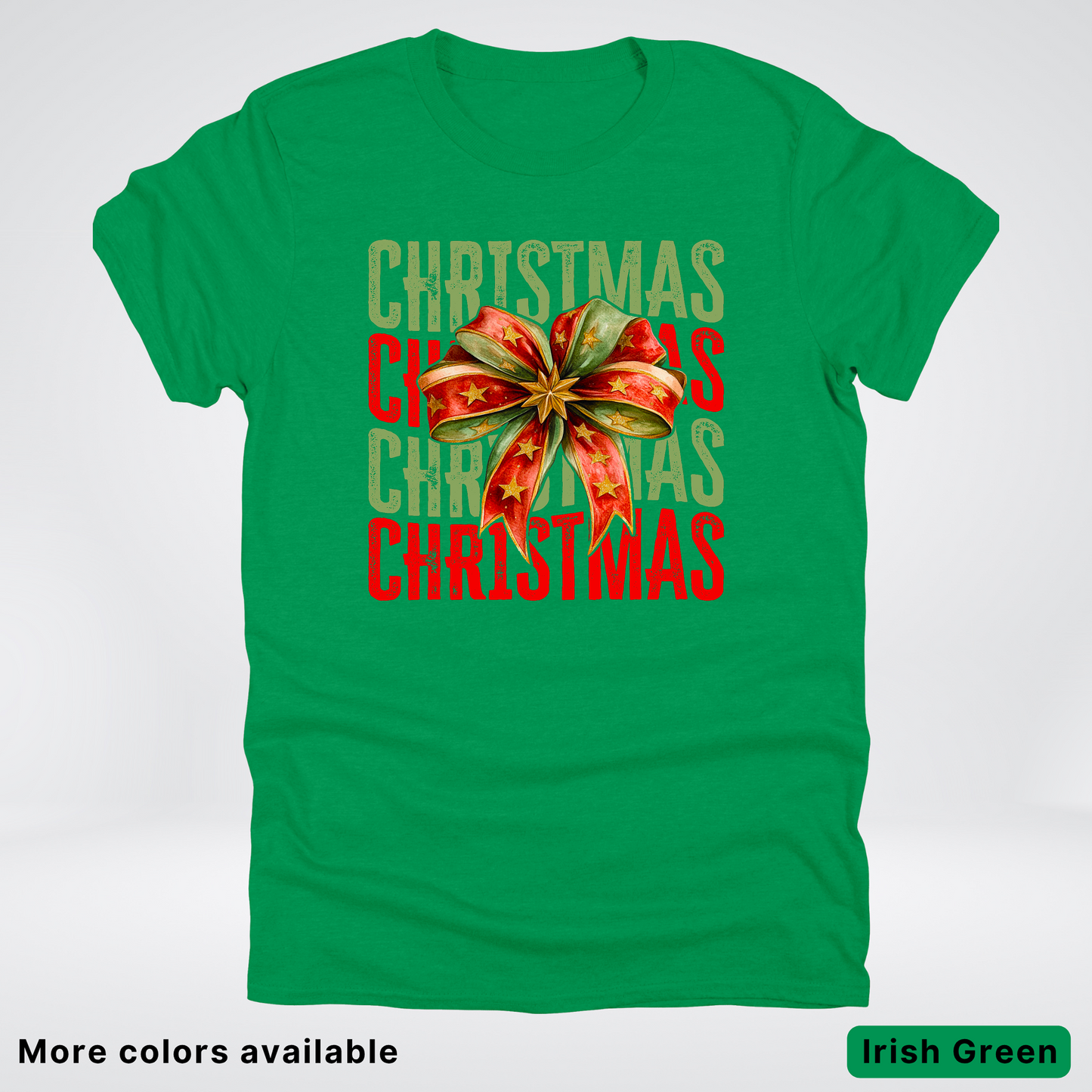 Christmas Star Bow - T-Shirt
