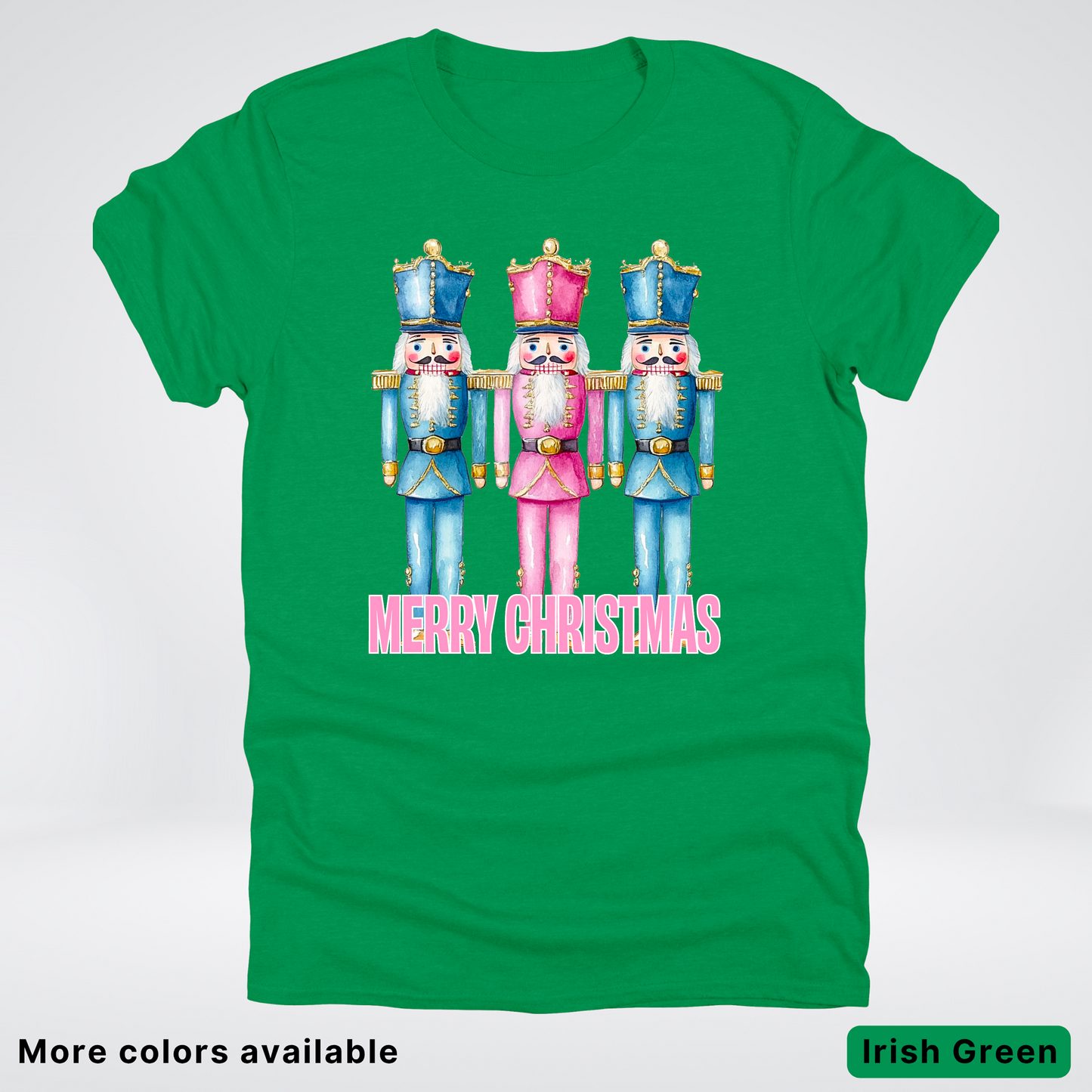 Merry Christmas Pastel Nutcrackers - T-Shirt