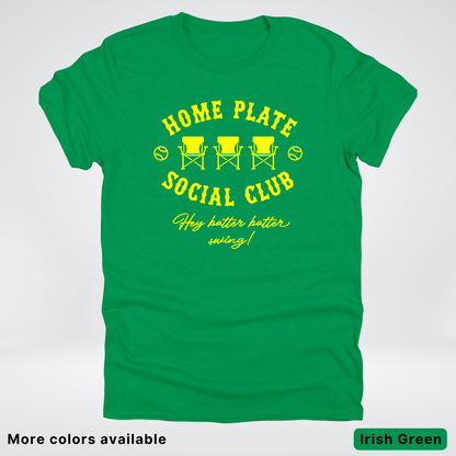 Home Plate Social Club – Yellow Design - T-Shirt