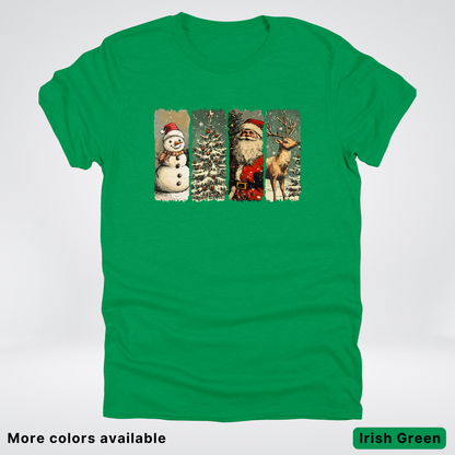Classic Christmas Strip Art - T-Shirt