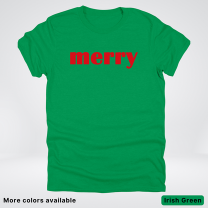 Merry - Red Design - T-Shirt