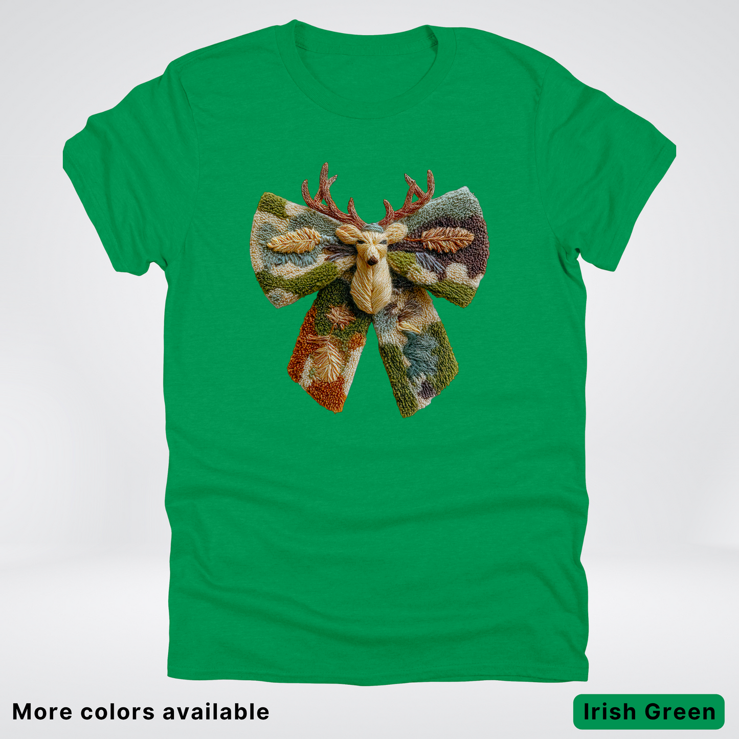 Neutral Woodland Bow Hook Yard Faux - T-Shirt