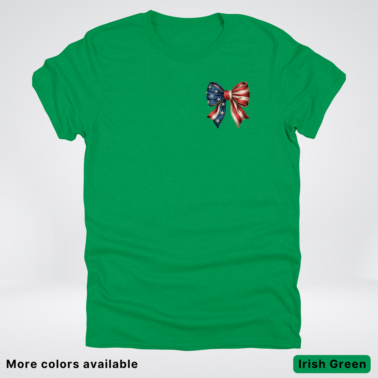 USA Flag Coquette Bow - 4th Of July Design 02 T-Shirt