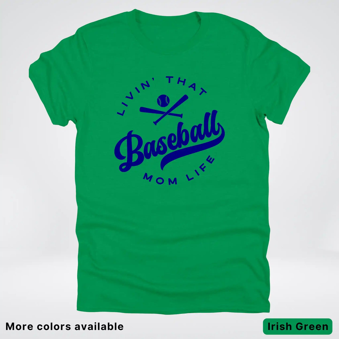 Livin' That Baseball Mom Life - Navy Design -T-Shirt
