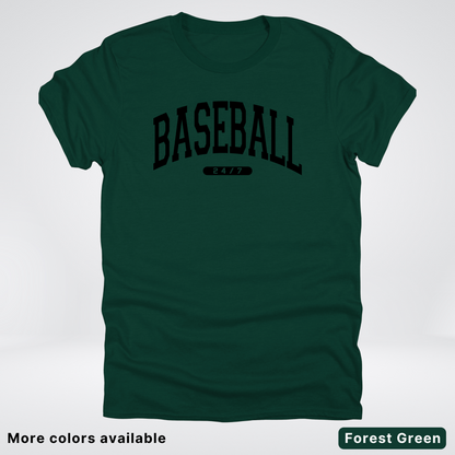 BASEBALL 24/7 Black Design T-Shirt