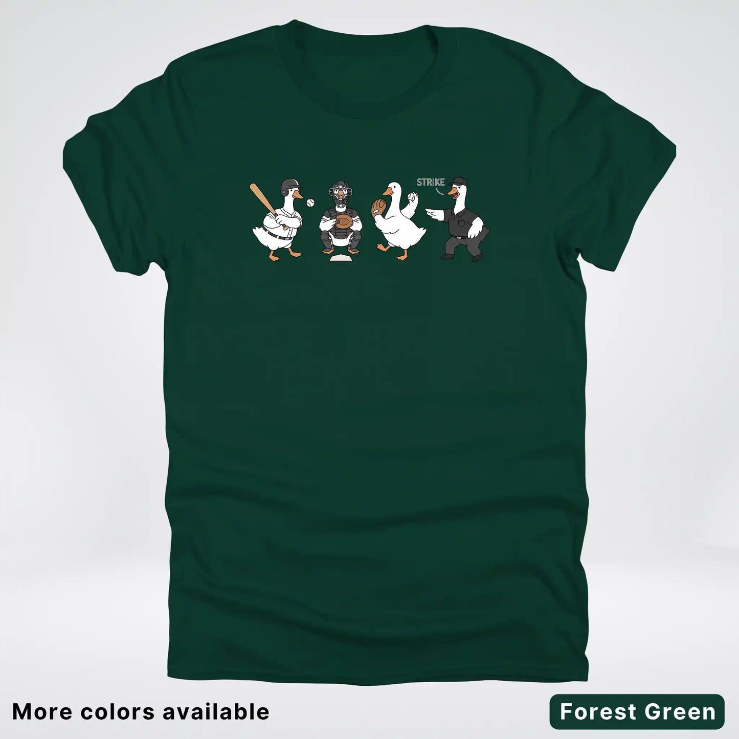 Baseball Goose Squad – Funny Baseball Goose Graphic T-Shirt