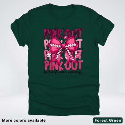 Coquette Football Laced Pink Out - T-Shirt