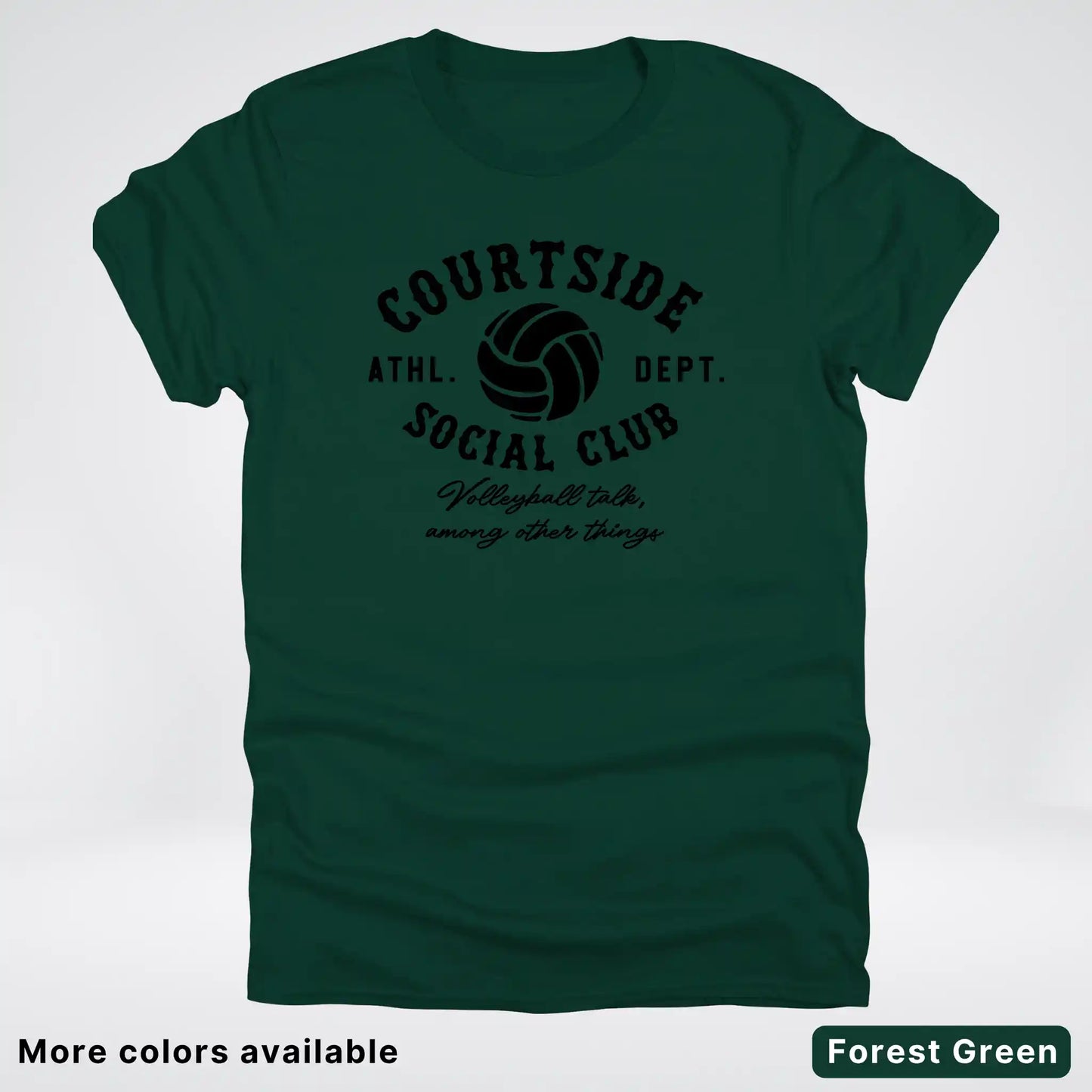 Courtside Social Club – Black Design – Volleyball - T-Shirt