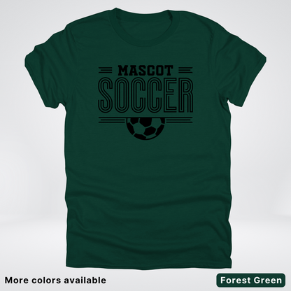 Custom Mascot – Black Design 15 - Soccer T-Shirt