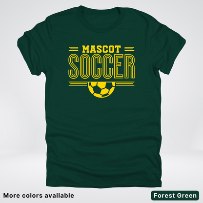 Custom Mascot – Gold Design 17 - Soccer T-Shirt