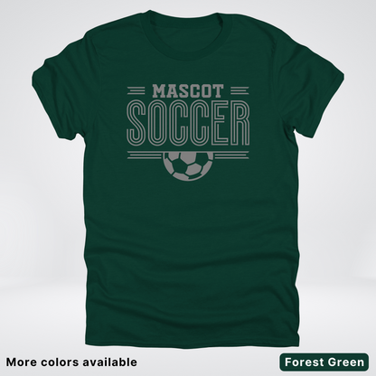 Custom Mascot – Gray Design 14 - Soccer T-Shirt
