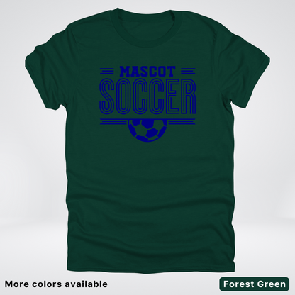 Custom Mascot – Navy Design 22 - Soccer T-Shirt