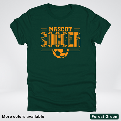 Custom Mascot – Orange Design 20 - Soccer T-Shirt