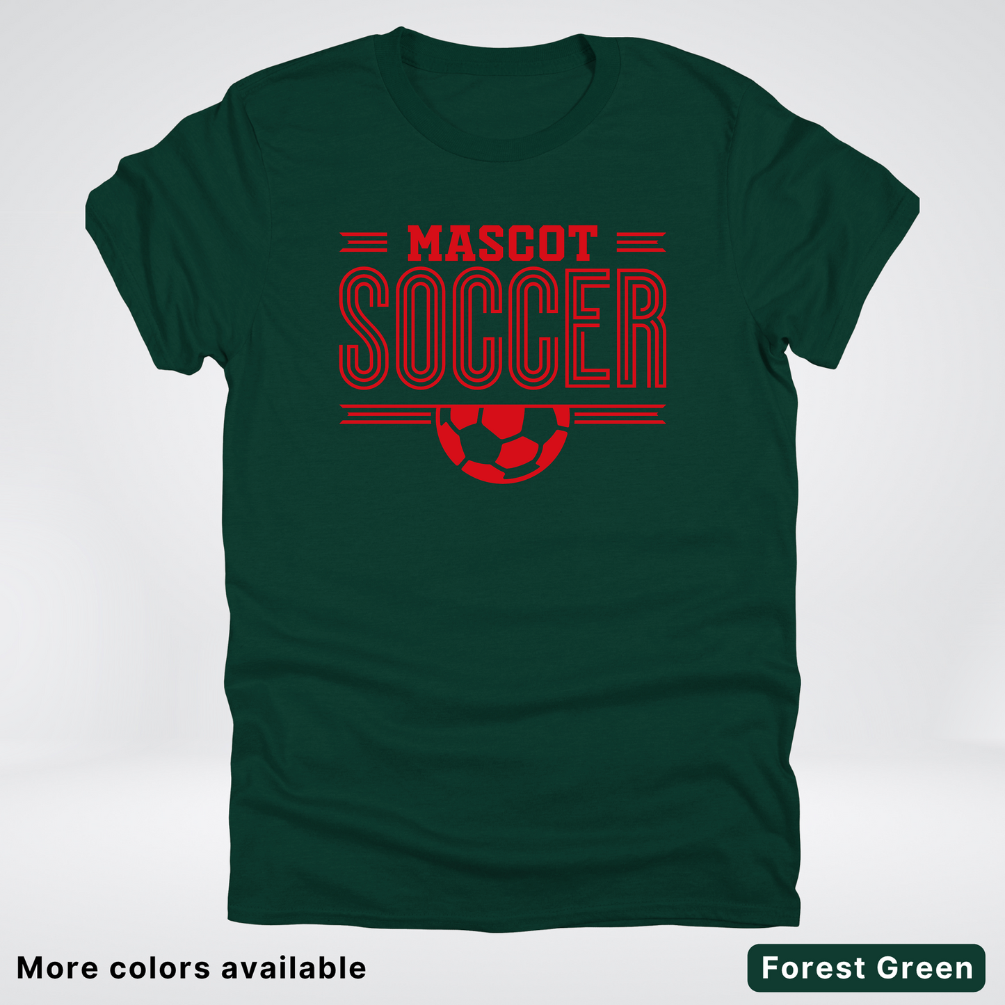 Custom Mascot – Red Design 18 - Soccer T-Shirt