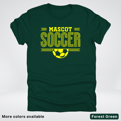 Custom Mascot – Yellow Design 19 - Soccer T-Shirt